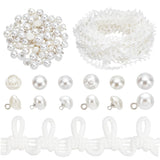 1 x RAW Customer Returns PH PandaHall 20 Yard White Button Loops For Wedding Dresses Dainty Braid Trim Tassel Fringe Lace Trim With 60pcs Pearl Buttons For Costume Craft Sewing Wedding Bridal Dress Decoration - RRP €12.25