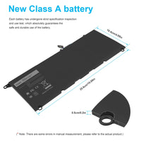 1 x RAW Customer Returns ASUNCELL 7.4V 52Wh JD25G Laptop Battery Dell XPS 13 XPS13 9350 13-9350 - RRP €31.8