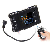 1 x RAW Customer Returns 12 V Car Heater LCD Switch Controller, LCD Display Switch for Car Air Diesel Heater Parking Heater, Black with Remote Control - RRP €26.21