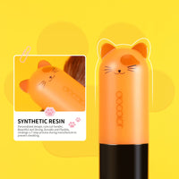 3 x Brand New Docolor Face Foundation Brush, Professional Makeup Brush for Setting Blush Highlighter Contour, Small Cute Orange Cat Shape, Portable Makeup Brush - CAT - RRP €54.0