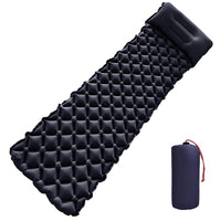 1 x RAW Customer Returns Mengine Inflatable Camping Sleeping Mat, Sleeping Mats for Camping with Pillow, Sleeping Mat for Camping, Hiking and Outdoor Travel Adventure Tibetan Blue  - RRP €22.68