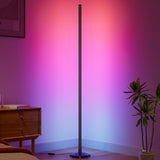 1 x RAW Customer Returns Buyya 165cm LED Floor Lamp, RGB Floor Lamp Dimmable with APP and Remote Control, Music Synchronization, Smart Floor Lamps Living Room, LED Floor Lamp for Living Room and Bedroom - RRP €55.99