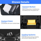 1 x RAW Customer Returns DASNITE 2 Pack 3.0Ah Li-ion Replacement Battery for Makita Battery 18V BL1830 Battery Compatible with Makita 18V Battery BL1815 BL1850 BL1840 BL1860 BL1835 LXT-400 194204-5 194205-3, High Quality Replacement - RRP €48.22