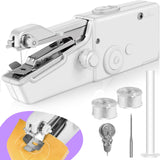 1 x RAW Customer Returns Electric Handheld Sewing Machine for Beginners, Portable Electric Sewing Tool with Accessories for Home Use, Small Mini Sewing Machine for Curtains Clothes Canvas Bags DIY Craft Projects - RRP €18.68