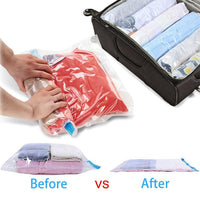 1 x Brand New Vacuum Storage Suitcase,Vacuum Compression Bags,4pcs Vacuum Travel Bag,Vacuum Travel Bag,Hand Rolled Vacuum Bag,Vacuum Bags for Clothes,Vacuum Travel Storage Bags,40 x 60 CM - RRP €7.04