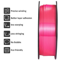 1 x RAW Customer Returns GIANTARM Silk PLA Filament 1.75mm, 3D Printer Filament PLA 1kg Spool, Silk Pink - RRP €24.99