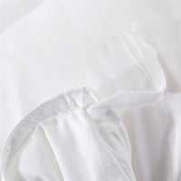 1 x RAW Customer Returns AShanlan bed linen ruffles 135x200 white plain solid color romantic ruffle bed linen set 2 pieces 100 soft microfiber duvet cover with pillowcase 80x80 cm zipper - RRP €33.26