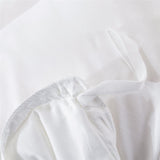 1 x RAW Customer Returns AShanlan bed linen ruffles 135x200 4-piece white plain solid color romantic ruffle bed linen set 100 soft microfiber duvet cover with pillowcase 80x80 cm zipper - RRP €60.49