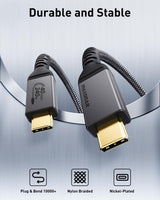 1 x RAW Customer Returns Maxonar USB4 Cable Certified with Thunderbolt 4 Cable 1m, 240W Charging Cable 40Gbps Data Cable, 8K 60Hz 4K120Hz HDR, PD3.1, USB C to USB C Cable, for i-Phone 15Pro Max, MacBook, SSD, Laptop, Monitor, 2 Packs - RRP €31.99