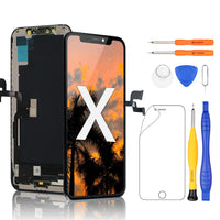 1 x RAW Customer Returns Yodoit For iPhone X Display Pre-Assembled LCD Screen Replacement, Touch Screen Repair Kit Complete with Tool Kit and Frame Compatible with Model A1865, A1901, A1902 3D Touch Available  - RRP €26.54