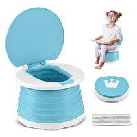 2 x RAW Customer Returns Portable Potty Children s Folding Toilet Portable Baby Potty Vater for Children Folding Children s Toilet Potty Training Toilet Seat Travel Folding Potty Chair for Camping Park Indoor Outdoor - RRP €39.98