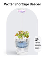 1 x RAW Customer Returns iDOO Indoor Herb Garden with LED Plant Lamps, Hydroponic Growing System with Automatic Timer, Hydroponic or Soil Plants, Height Adjustable Hydroponic Indoor Growing System, 6 Pods, White - RRP €64.88