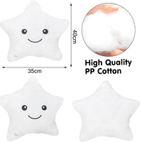 1 x RAW Customer Returns LED star pillow, star plush pillow, LED star-shaped pillow, glowing children s pillow, night light plush pillow, plush soft pillow for children, LED plush pillow, LED light pillow, LED pillow - RRP €18.14