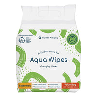 6 x Brand New Aqua Wipes Essentials Baby Wipes - Vegan, Sensitive, Plastic-Free, Biodegradable Wipes with 99.3 Water, Suitable for Newborns Pack of 4 x 56 Wipes, 224 Wipes  - RRP €80.94