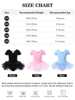 2 x Brand New Kefiyis Girls Classical Dance Tutu Dance Dress Cotton Short Sleeve Children s Dance Leotard - RRP €45.6