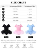 2 x Brand New Kefiyis Girls Classical Dance Tutu Dance Dress Cotton Short Sleeve Children s Dance Leotard - RRP €45.6