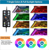 1 x RAW Customer Returns hygger 26W Aquarium LED Light, Full Spectrum Aquarium Lighting with 24 7 Day-Night Cycle Mode, Automatic ON OFF Timer, Adjustable Brightness, 7 Color Options, for 60-76 cm Freshwater Tank - RRP €46.54