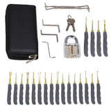 1 x RAW Customer Returns Sky-Welle 32 pcs Lockpicking Pick Set Lock Cracking Opener Lock Picks Locksmith Pick Gun - RRP €29.66