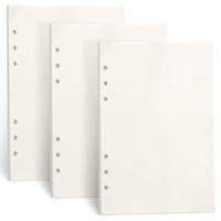 1 x RAW Customer Returns FYY 3 Packs A5 Paper Blank, A5 Refill Paper 135 Sheets 270 Pages for 6 Ring Binder Notebook, Refill Inserts for Filofax A5, Notes, Diary, Sketch, DIY, Bullet Journal, Painting, Blank  - RRP €14.11