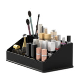 14 x Brand New Readaeer Makeup Organizer in Black Acrylic, Water Resistant, Perfect for Organizing Beauty Products such as Lipsticks, Brushes and Perfumes - RRP €98.56