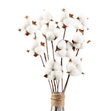 2 x RAW Customer Returns Larber 10 Pieces Cotton Stems Decoration Artificial Farmhouse Cotton Flowers Rustic Style Floral Picks Rustic Cotton Vase Filler for Flower Decoration Stem,42cm - RRP €25.96