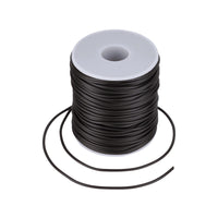 1 x RAW Customer Returns Craftdady 50m Hollow Tube PVC Elastic Cord Rubber String Wrapped for Memory Wire Necklace Bracelet Knitting Black - RRP €10.99