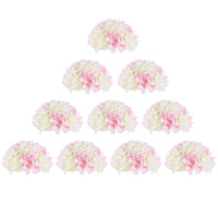 1 x RAW Customer Returns BLOSMON Hydrangea Artificial Flowers Artificial Flowers  10 Pieces White Pink Fake Flowers Silk Flowers for Centerpiece Table Decoration Flower Ball Bouquet Artificial Arrangements Home Celebration Decoration - RRP €75.98