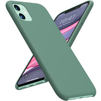 1 x Brand New ACRONIX Case Liquid Silicone, compatible with iPhone 11 6.1 inches Silicone Cell Phone Case, Ultra Thin Soft Microfiber Inner Lining Shockproof for iPhone 11 6.1 Silicone Case-Green - RRP €21.6