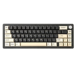 1 x RAW Customer Returns YUNZII AL66 Wireless Mechanical Keyboard, 65 Rotary Control Aluminum Gaming Keyboard Bluetooth 2.4G Wired Hot Swappable Switches, Seal Mounted RGB Keyboard for Win Mac Milk Switch, Black  - RRP €108.19