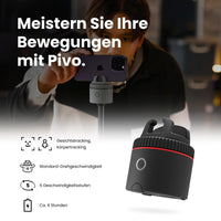 1 x RAW Customer Returns Pivo Pod Classic Car Camera Tripod 360 Degree for Vlogging, Automatic Phone Holder, Intelligent Recording, Motion Sensor with Remote Control - RRP €121.0