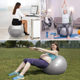 1 x Brand New SIYWINA Gymnastic Ball Seat Ball Thick Anti-Burst Pregnant Yoga Pilates Ball Fitness Ball with Ball Pump - RRP €17.78