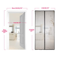 1 x RAW Customer Returns Apalus fly screen door, magnetic insect protection 150x220cm, the magnetic curtain is ideal for the balcony door, cellar door and patio door, easy adhesive installation without drilling, cannot be shortened - RRP €26.21