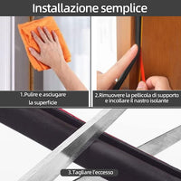 33 x Brand New Adhesive Door Window Seal, Draft Excluder Soundproofing Seals, Rubber Strip Seal, Door Frame Insulation for Gaps in Doors 8M, Porous-Black  - RRP €704.88