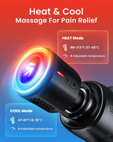 1 x RAW Customer Returns Massage gun heat and cold, RENPHO Thermacool massage gun massage gun with heat cold function, muscle massager for home office workout, full body muscle massage relaxation, Father s Day gift - RRP €109.99