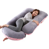 1 x RAW Customer Returns SHANNA Pregnancy Pillow U Shaped XXL, Large Nursing Pillow Side Sleeper Pillow, U Shape Body Pillow with Removable and Washable Cover, 70 145CM Pregnancy Pillows - RRP €44.9