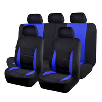 1 x RAW Customer Returns Flying Banner Complete Set of Universal Polyester Airbag Compatible Seat Covers Blue  - RRP €33.99