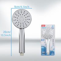 1 x Brand New High Pressure Shower Head with 3 Jet Functions - Water Saving Easy Installation - Universal - RRP €14.28