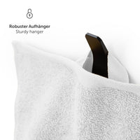 1 x RAW Customer Returns Blumtal Premium terry towel set with hanging loops - cotton Oeko-TEX certified, soft, absorbent - 2x bath towel 70x140 cm , 2x hand towel 50x100 cm , white - RRP €29.99