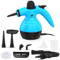 1 x RAW Customer Returns Steam cleaner handheld device MLMLANT hand steam cleaner handheld device 350ML water tank with 9 accessories for stain removal, hand steam cleaner test winner, eliminates grease, kitchen, tiles, steam cleaner - RRP €39.99