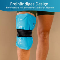 1 x RAW Customer Returns Comfytemp Reusable Cold Gel Bags with Straps, 27 x 37 cm, Large Ice Bag for Shoulders, Knees, Elbows, Hips, Back, Cold Heat Compresses for Sprains, Swelling and Bruises Blue - RRP €18.99