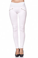 1 x RAW Customer Returns Elara Miss Anna Women s Stretch Trousers Skinny Jegging Chunkyrayan A08-9 White 38 M  - RRP €26.95