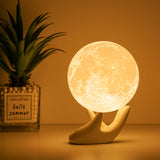 1 x RAW Customer Returns Balkwan Moon Lamp, Moon Lamp 3D Printing Moon Lamp Dimmable USB Charging Touch Lamp for Children and Lovers Birthday Bedroom Romantic Gift 3.5 inch  - RRP €19.99