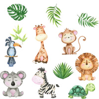 13 x Brand New JAHEMU Animals Wall Stickers Forest Animals Wall Decals Nursery for Baby Boy Girl Bedroom Decoration - RRP €265.2