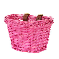 1 x Brand New EIRONA Children s Bicycle Handlebar Basket, Bicycle Basket Hanging Basket, Suitable for Boys and Girls, Children s Bicycle Accessories, Environmentally Friendly Handmade Rattan Basket, Pink - RRP €20.16