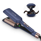 1 x RAW Customer Returns barrels mermaid wave iron for hair, 32MM curling iron for large curls, PARWIN PRO BEAUTY -Hair Curler, wave styler with 4 adjustable temperatures, instant waves Prussian blue  - RRP €48.4