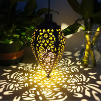 1 x RAW Customer Returns 2 Pieces Solar Lamp Outdoor Garden, Outdoor Hanging Lanterns, Solar Hanging Metal Lanterns, Lantern for Garden Decorations, for Pathways, Decorating Gardens, Patios, Terraces, Weddings - RRP €20.99