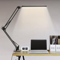 1 x RAW Customer Returns BIENSER Desk Lamp, Desk Lamp LED Clamp, 1100LM Swivel Arm Architect Lamp, Office Table Lamp with 3 Colors and 10 Brightness Levels, Eye Protection Clamp Lamp, Memory Function - RRP €28.8