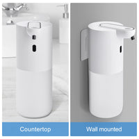 1 x RAW Customer Returns Automatic Soap Dispenser - Electric Soap Dispenser with Sensor, Automatic Soap Dispenser with 4 Level Setting, 400 ml Wall Mounted Soap Dispenser for Bathroom Kitchen Gel  - RRP €22.88