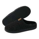 1 x RAW Customer Returns JOMIX Men s Winter Closed Slippers Warm and Comfortable Home Winter Slippers MU3436 MU6054 A Black, 43  - RRP €18.64