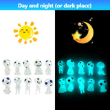 1 x RAW Customer Returns Zueyen Pack of 40 glowing forest spirits, princess mononoke forest spirits, luminous elf figures, glow in dark tree elf figures set, garden decoration princess for DIY - RRP €11.09